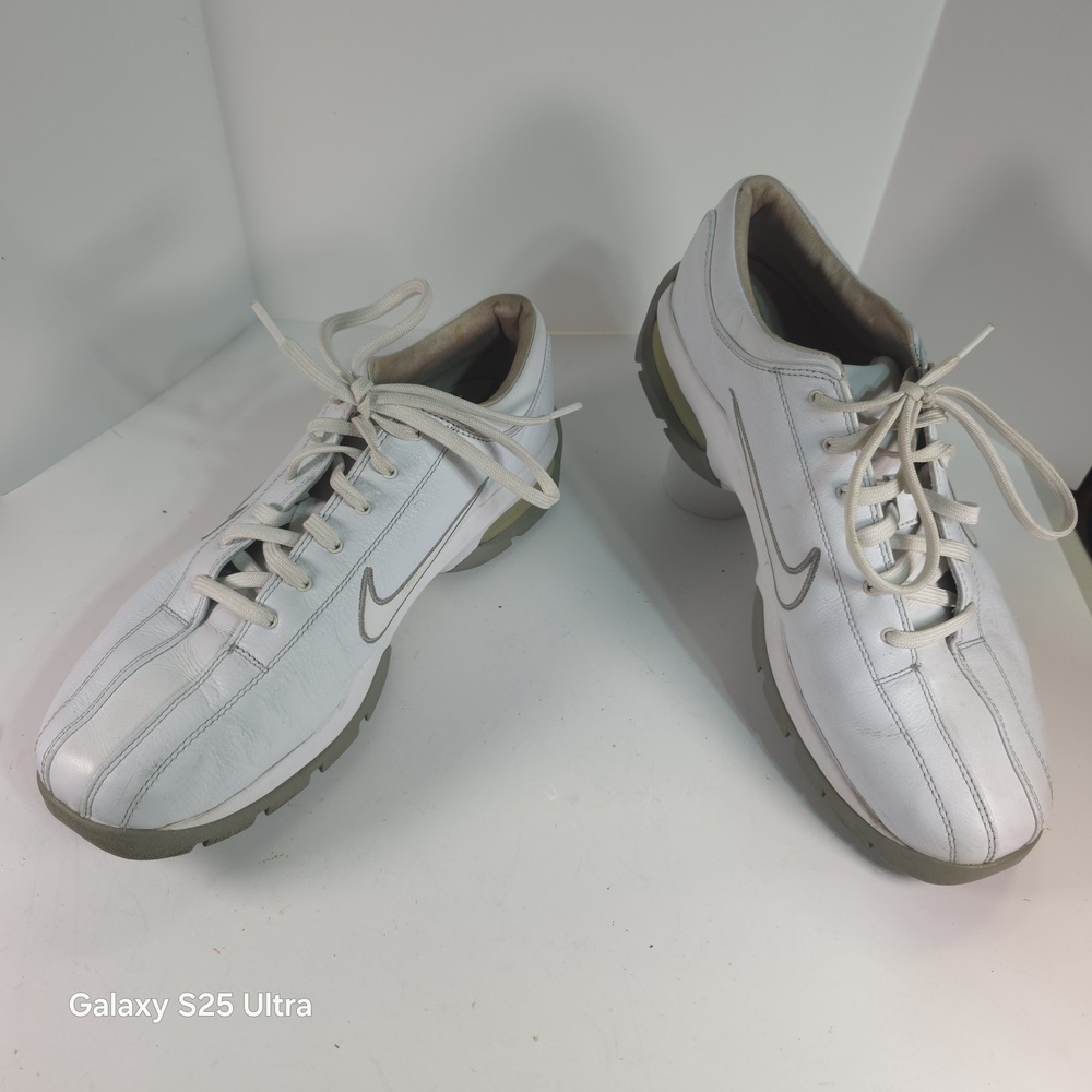 NIKE AIR SP-5 Sport Soft Leather Golf Shoes Women Size 9.5 US 307422-111-00.